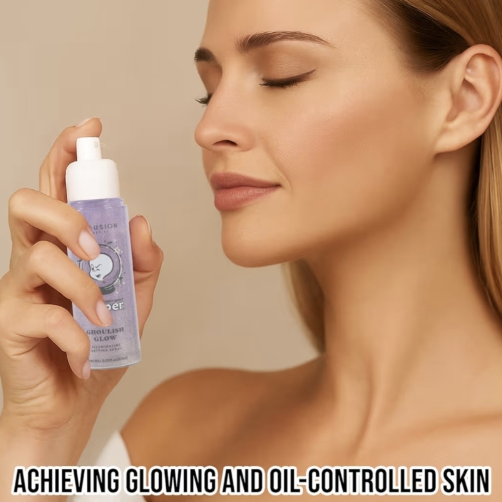 Casper the Friendly Ghost Illuminating Face Primer and Setting Spray Set Purple - Picture 5 of 8